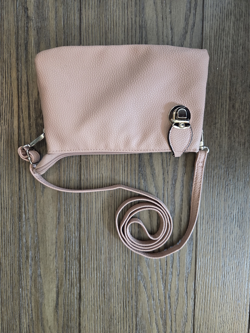 Caracol Multi-compartment Cross Body Bag in Blush Pink - Picture 3 of 9